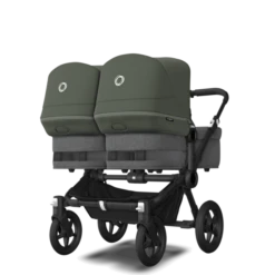Bugaboo Donkey 5 Twin Pushchair & Carrycot - Black / Grey Melange / Forest Green -Baby Products Store utpx15qoqgv