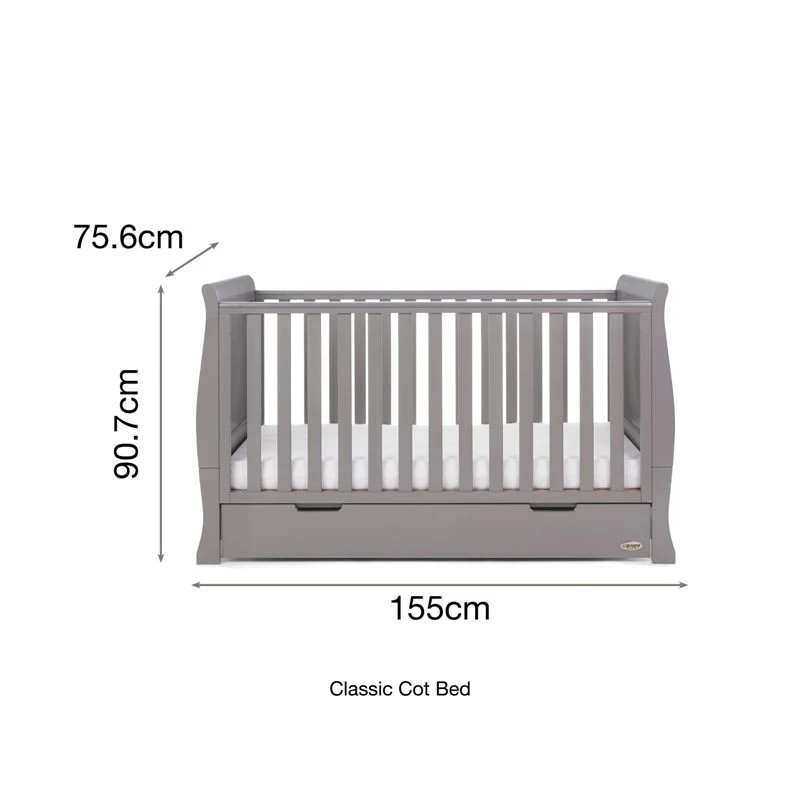 Obaby Stamford Classic 3 Piece Room Set- Taupe Grey 5 Obaby Stamford Classic 3 Piece Room Set- Taupe Grey - Image 5