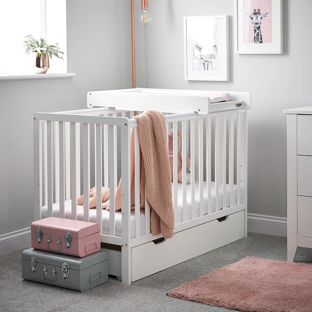 Obaby Bantam Cot & Under Drawer- White 3 Obaby Bantam Cot & Under Drawer- White - Image 3