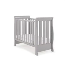 Obaby Stamford Space Saver Cot - Warm Grey -Baby Products Store vzhekuxigxe