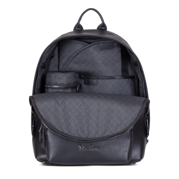 Silver Cross Vegan Leather Rucksack - Black 4 Silver Cross Vegan Leather Rucksack - Black - Image 4