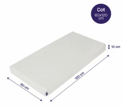 ClevaMama Waterproof Support Mattress 60 X 120 X 10 Cm - Cot Size -Baby Products Store woaguo42pm5