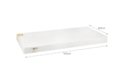 Mother & Baby White Gold Anti-Allergy Pocket Sprung Cot Mattress (120cm X 60cm) -Baby Products Store wt04n42zwlx