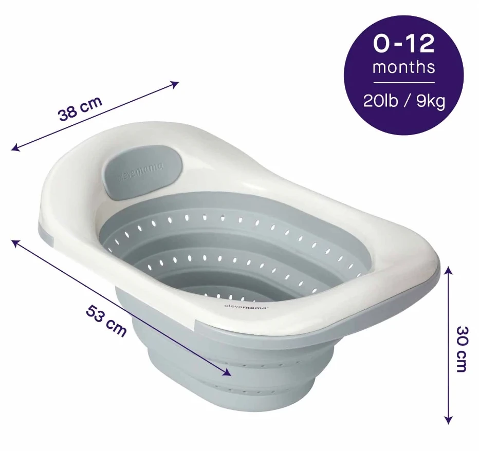 ClevaMama - ClevaBath- The Sink Bath - Grey 6 ClevaMama - ClevaBath- The Sink Bath - Grey - Image 6