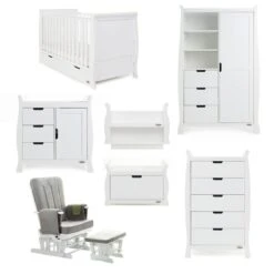Obaby Stamford Classic 7 Piece Room Set - White