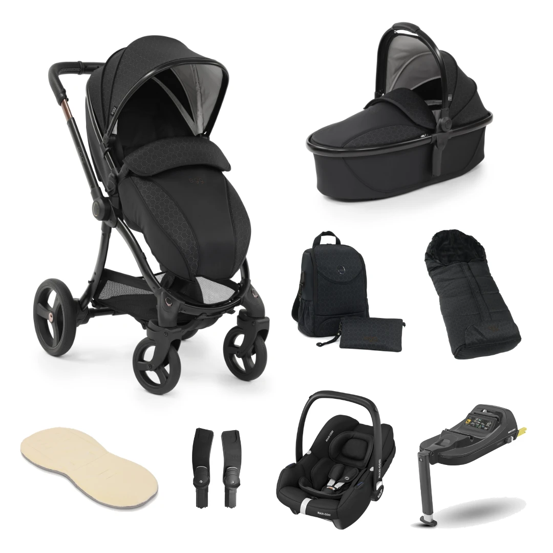 Egg2 Special Edition Luxury Bundle With Maxi-Cosi Cabriofix I-Size Car Seat - Black Geo 1 Egg2 Special Edition Luxury Bundle With Maxi-Cosi Cabriofix I-Size Car Seat - Black Geo