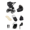Egg 3 Stroller Luxury Travel System With Cybex Cloud T Car Seat | Carbonite