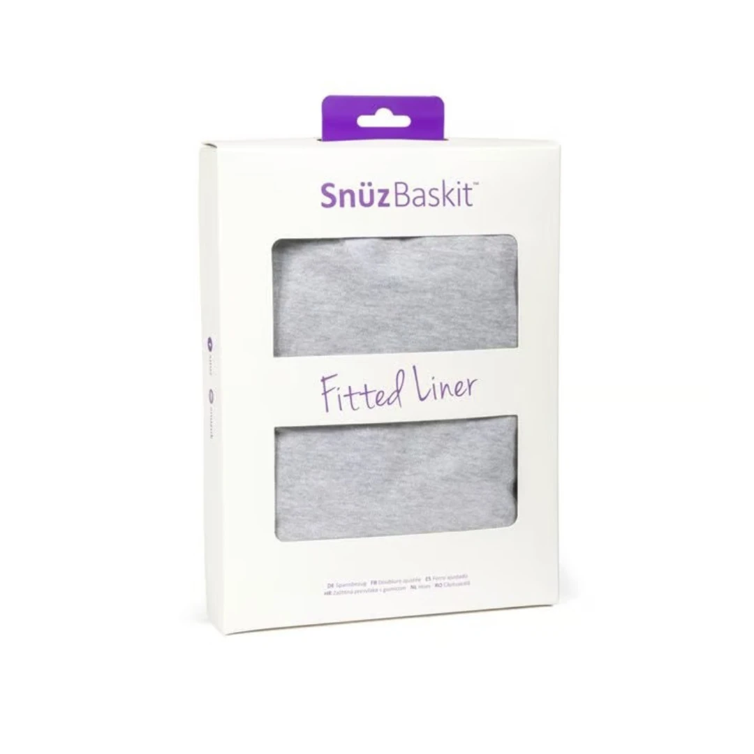 SnuzBaskit Liner | Light Grey Marl 2 SnuzBaskit Liner | Light Grey Marl - Image 2