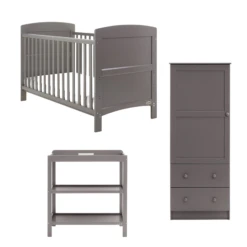 Obaby Grace 3 Piece Room Set- Taupe Grey
