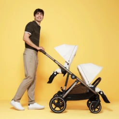 Cybex Gazelle Twin Pushchair | Seashell Beige/Taupe | 2023 -Baby Products Store zcmplafg2hy
