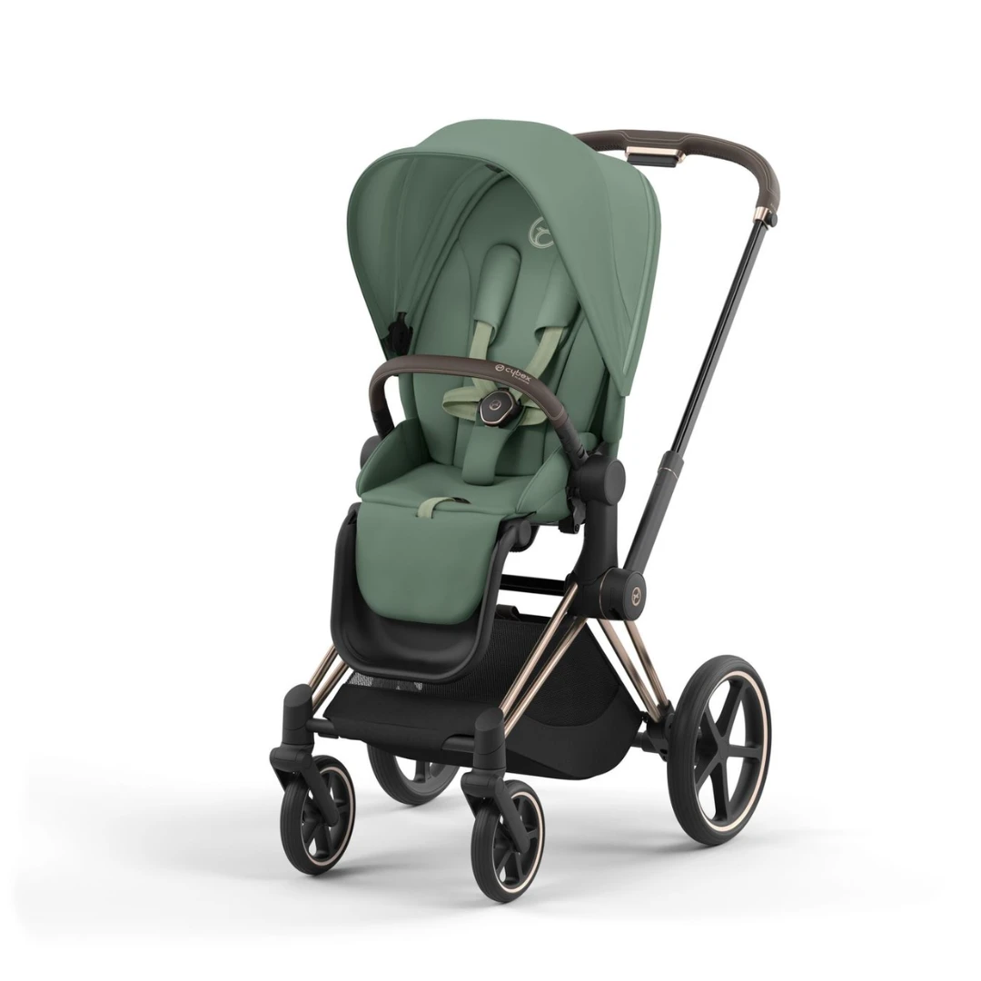 Cybex Priam Pushchair & Cloud T Travel System | Leaf Green & Rose Gold 6 Cybex Priam Pushchair & Cloud T Travel System | Leaf Green & Rose Gold - Image 6