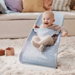 Babybjorn BABYBJÖRN Baby Bouncer Balance Soft | Skye Blue Mesh | Grey Frame -Baby Products Store zcviycaftsq