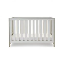 Obaby Nika Cot Bed- Grey Wash & White