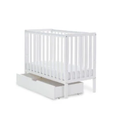Obaby Bantam Space Saver Cot & Under Drawer - White -Baby Products Store zh2gl5rr0ey