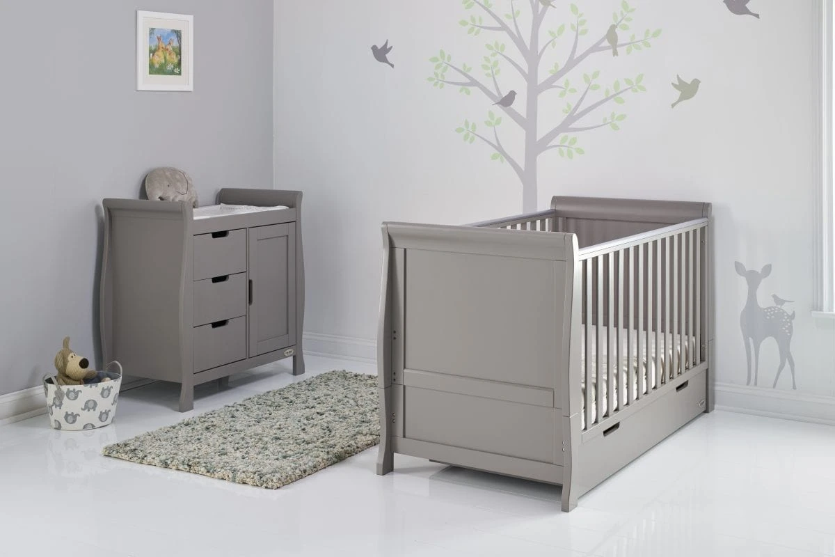 Obaby Stamford Classic 2 Piece Room Set- Taupe Grey 8 Obaby Stamford Classic 2 Piece Room Set- Taupe Grey - Image 8