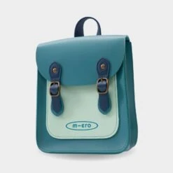 Micro Scooter Vegan Leather Satchel | Aqua/Teal